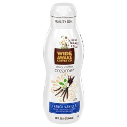 Wide Awake Coffee Co. French Vanilla Dairy Coffee Creamer 32 fl oz