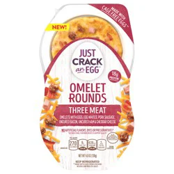 Just Crack an Egg™ Three Meat Omelet Rounds 6 ct Tray