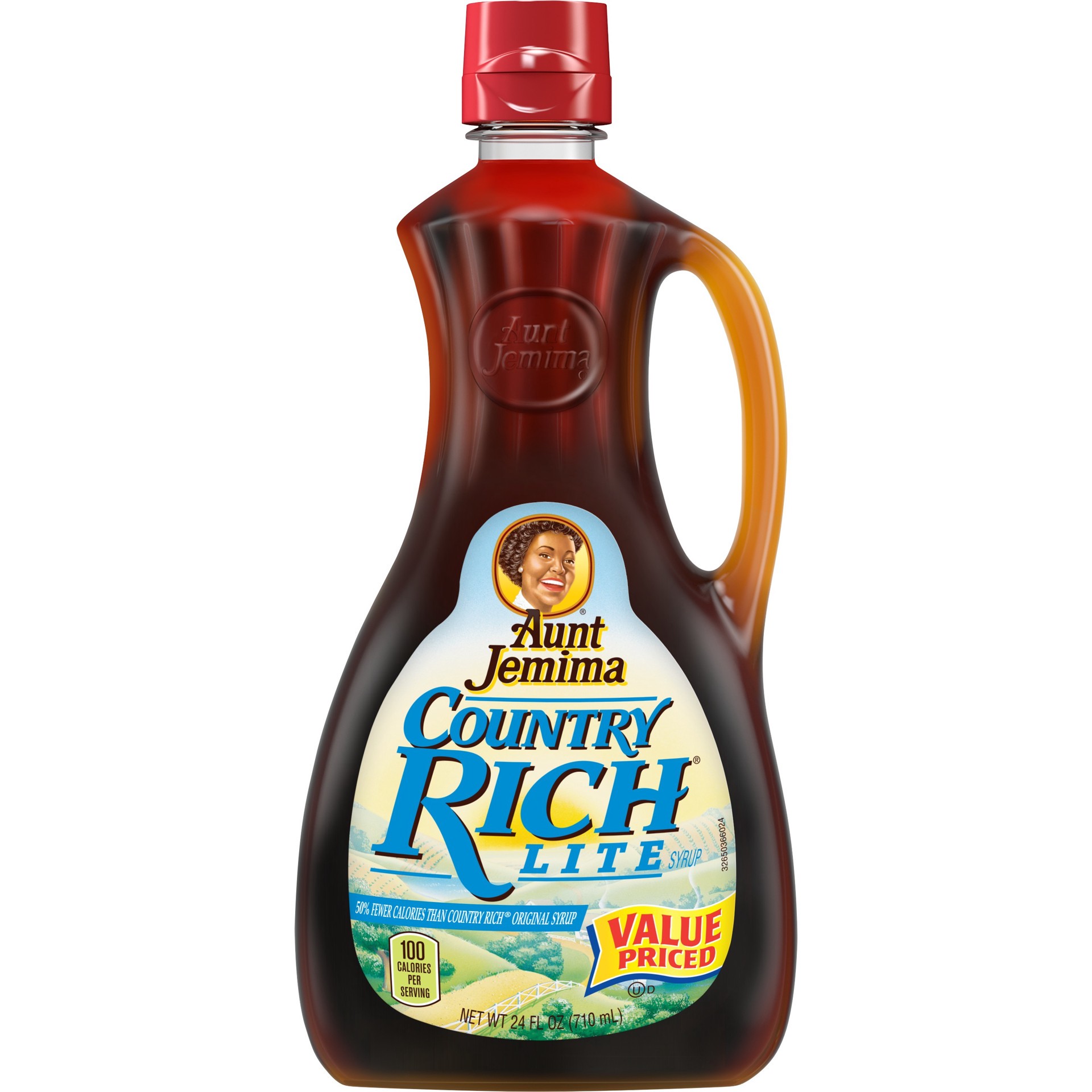 slide 1 of 5, Aunt Jemima Lite Syrup Country Rich 24 Fl Oz Bottle, 24 oz