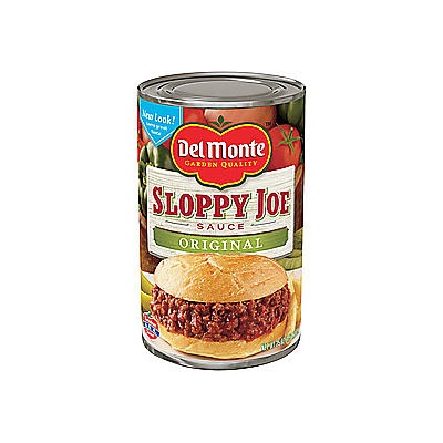 slide 1 of 1, Del Monte Original Sloppy Joe Sauce, 25 oz