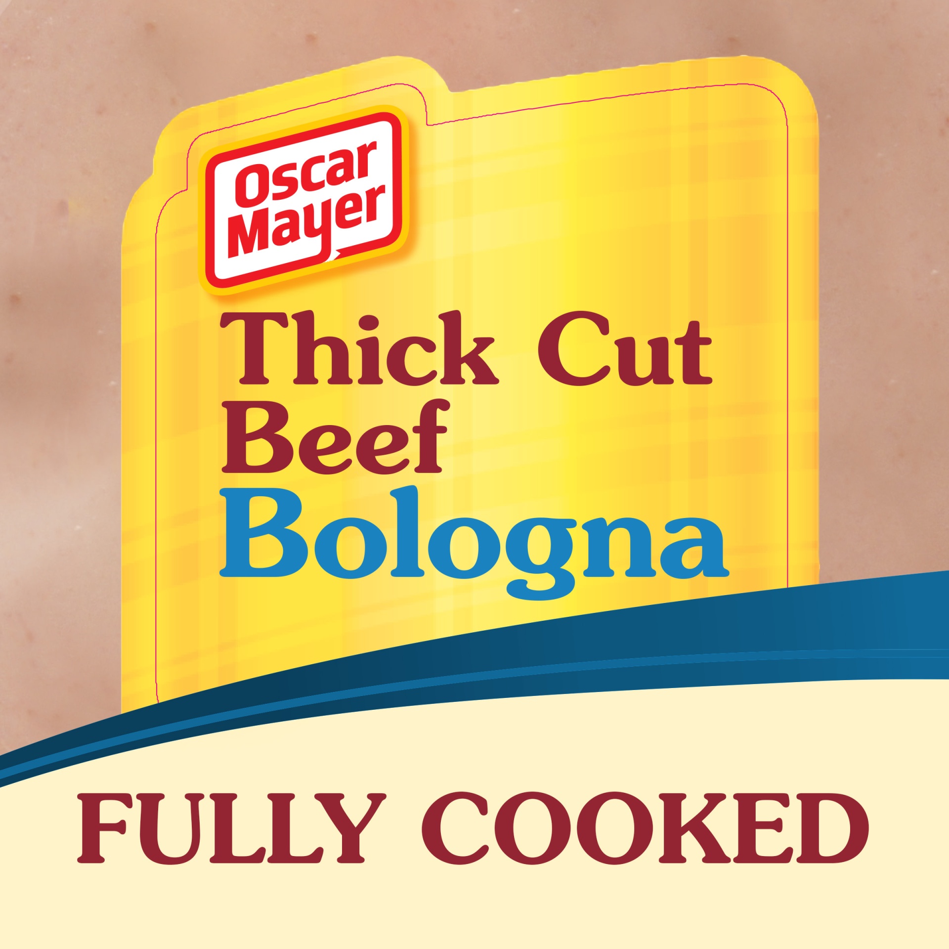 slide 2 of 2, Oscar Mayer Thick Cut Beef Bologna Sliced Lunch Meat Pack, 16 oz