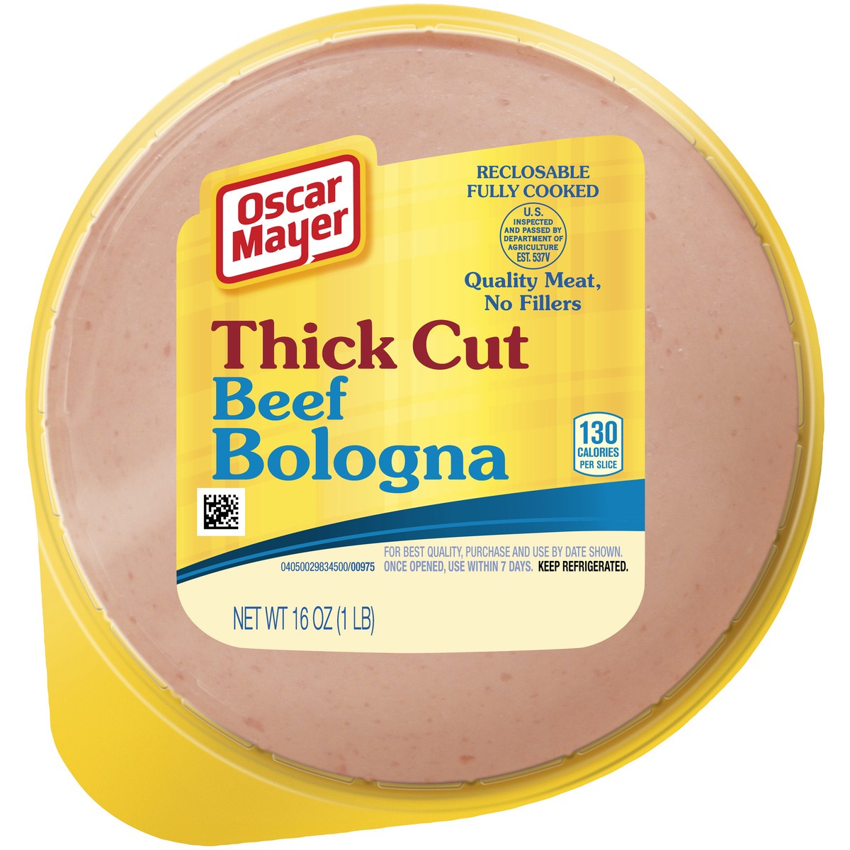 slide 1 of 5, Oscar Mayer Thick Cut Beef Bologna, 16.0 oz