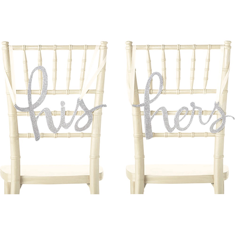 slide 1 of 1, Kate Spade His Hers Chair Signs, other