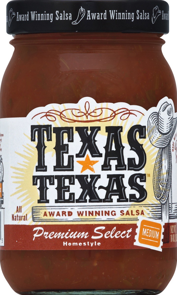 slide 2 of 2, Texas-Texas Texas Texas Salsa Medium, 16 oz