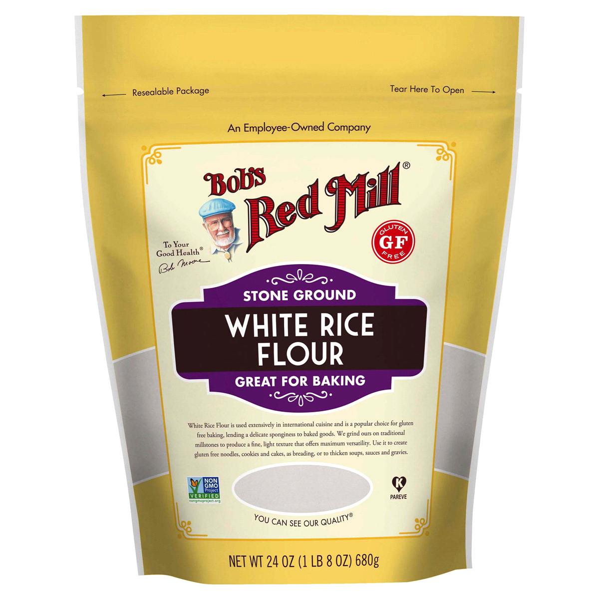 slide 1 of 1, Bob's Red Mill White Rice Flour, 24 oz