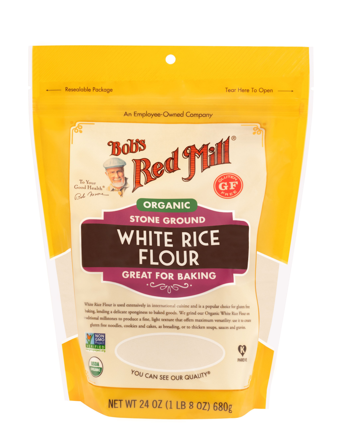 slide 1 of 9, Bob's Red Mill White Rice Flour, 24 oz