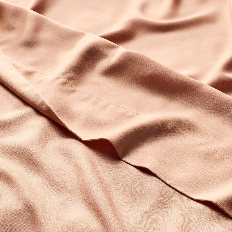 slide 3 of 7, Full 400 Thread Count Rayon from Bamboo Sheet Set Light Adobe Clay - Casaluna™, 1 ct