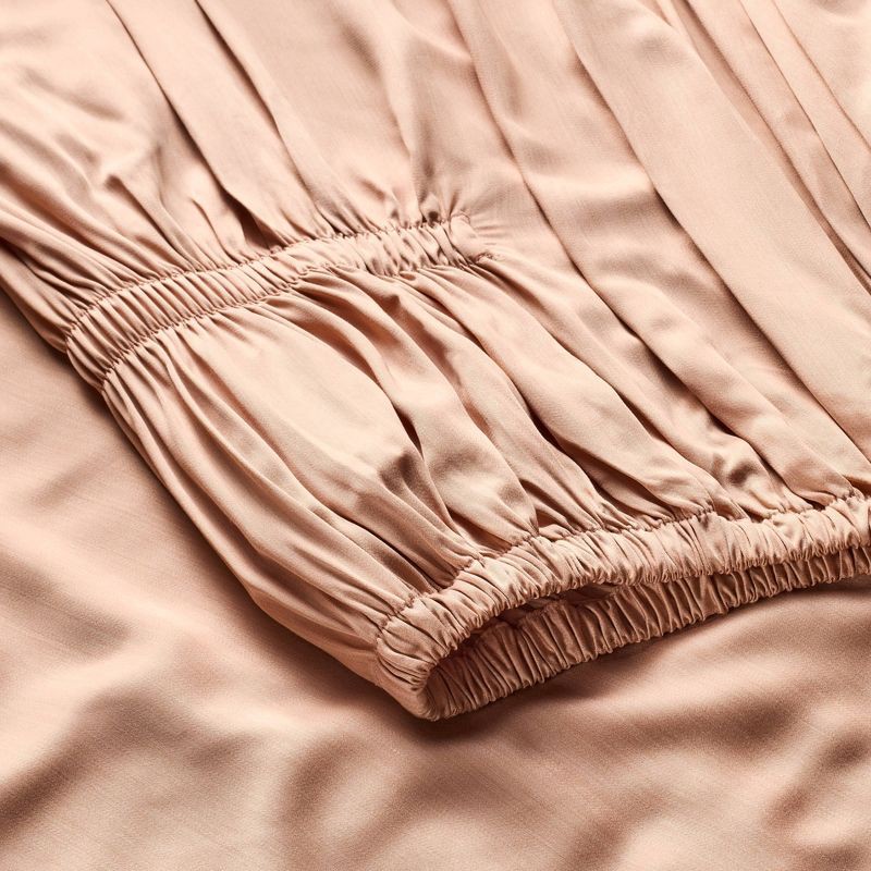 slide 4 of 7, Full 400 Thread Count Rayon from Bamboo Sheet Set Light Adobe Clay - Casaluna™, 1 ct