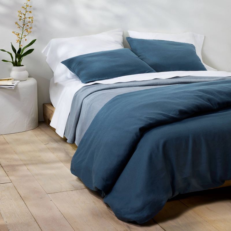 slide 2 of 7, Queen 400 Thread Count Percale Sheet Set White - Casaluna™, 1 ct