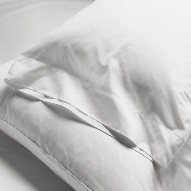 slide 4 of 5, King 400 Thread Count Percale Pillowcases White - Casaluna™, 1 ct