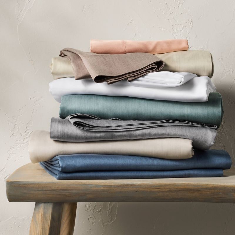 slide 7 of 7, Full 400 Thread Count Rayon from Bamboo Sheet Set White - Casaluna™, 1 ct