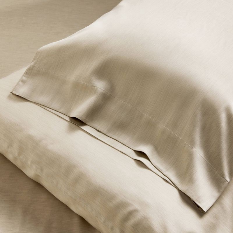 slide 5 of 7, King 400 Thread Count Rayon from Bamboo Sheet Set Light Olive Green - Casaluna™, 1 ct
