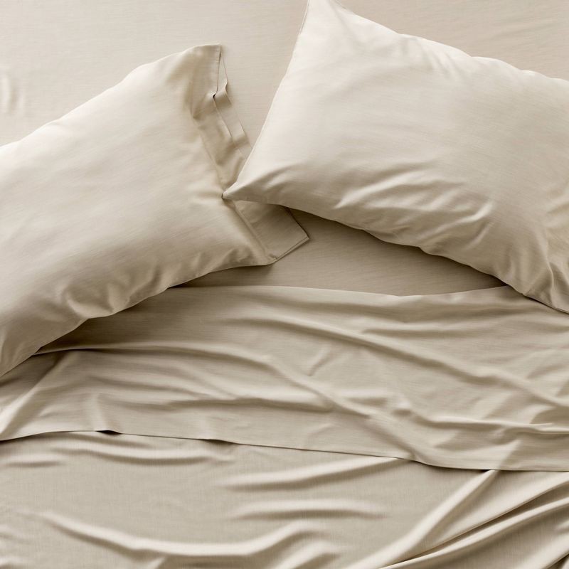 slide 1 of 7, King 400 Thread Count Rayon from Bamboo Sheet Set Light Olive Green - Casaluna™, 1 ct