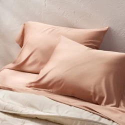 King 400 Thread Count Rayon from Bamboo Pillowcases Light Adobe Clay - Casaluna™