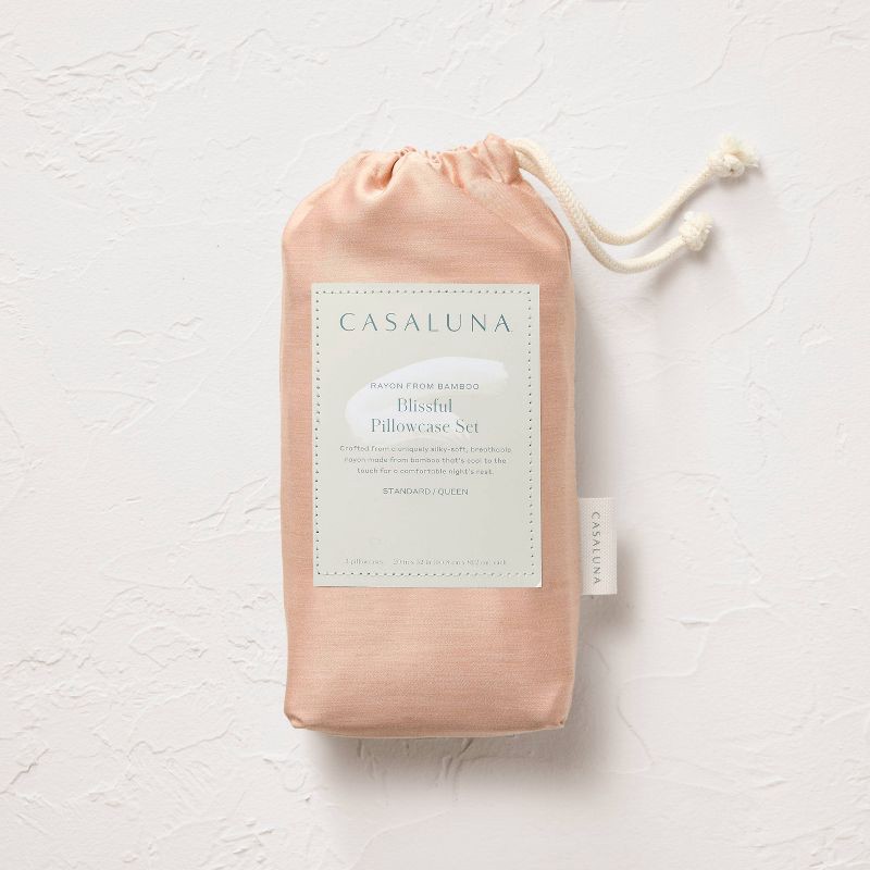 slide 5 of 5, Standard 400 Thread Count Rayon from Bamboo Pillowcases Light Adobe Clay - Casaluna™, 1 ct