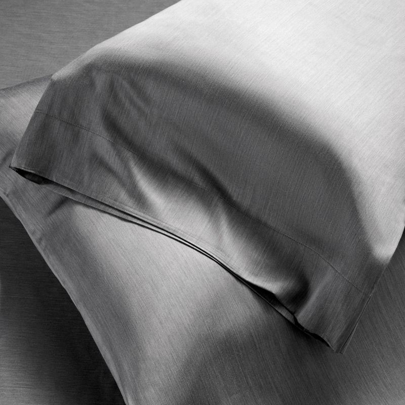 slide 5 of 7, King 400 Thread Count Rayon from Bamboo Sheet Set Dark Gray - Casaluna™, 1 ct