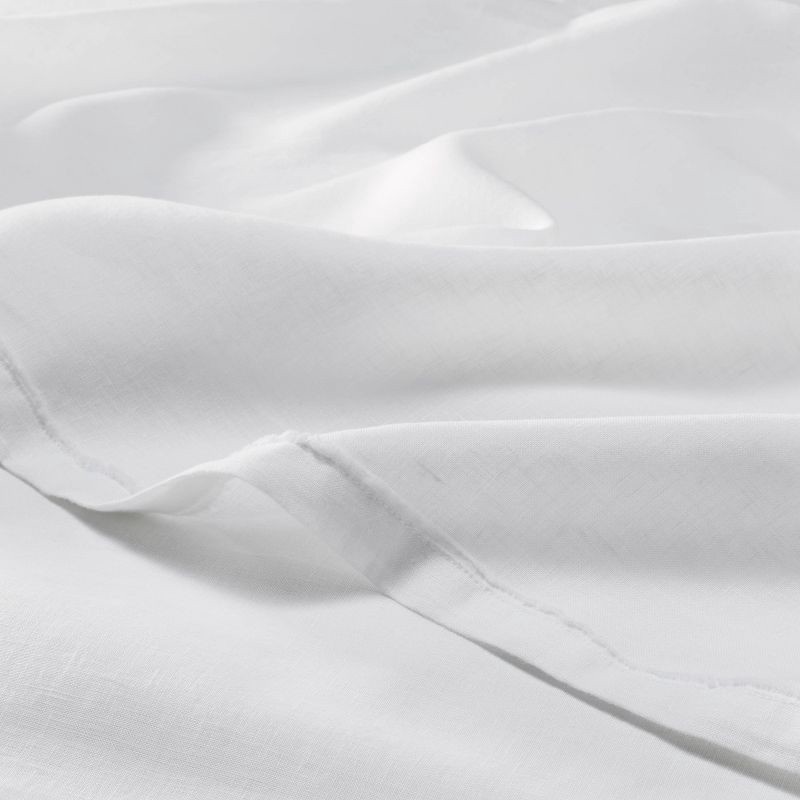 slide 3 of 7, King 100% Linen Sheet Set White - Casaluna™, 1 ct