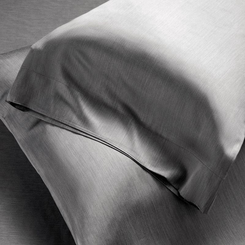 slide 4 of 5, Standard 400 Thread Count Rayon from Bamboo Pillowcases Dark Gray - Casaluna™, 1 ct