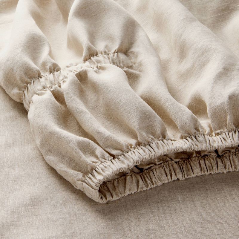 slide 4 of 7, King 100% Linen Sheet Set Natural - Casaluna™, 1 ct