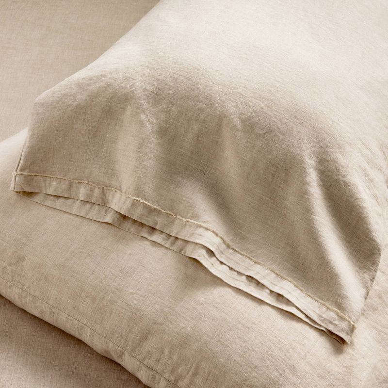 slide 5 of 7, King 100% Linen Sheet Set Natural - Casaluna™, 1 ct