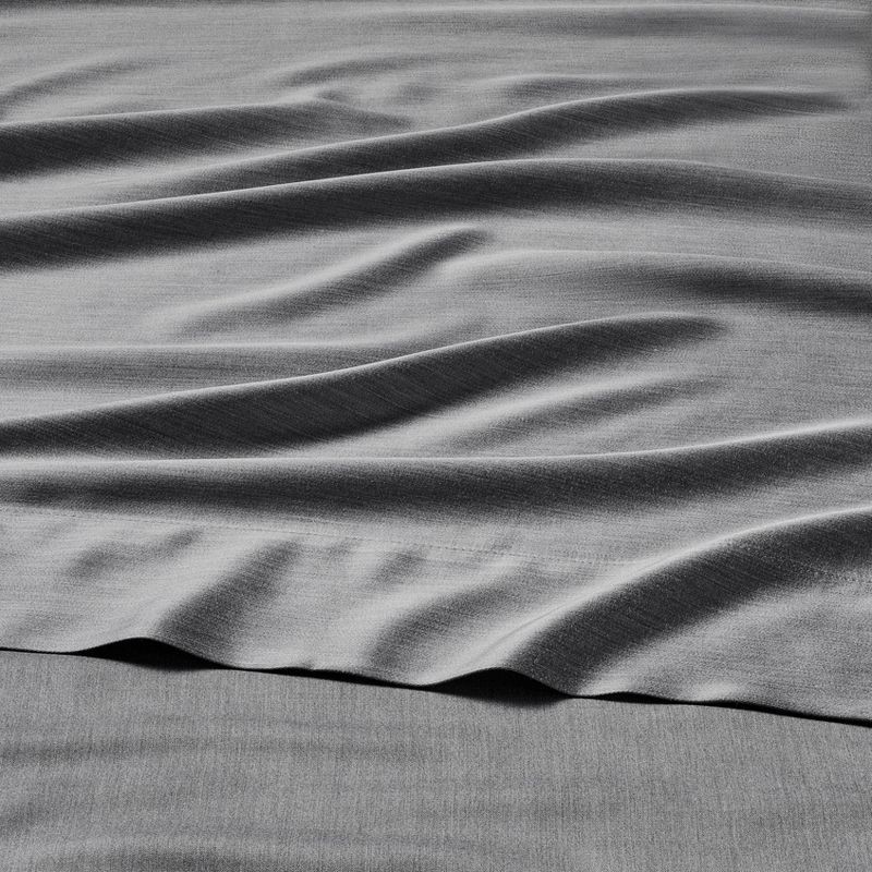 slide 3 of 7, Full 400 Thread Count Rayon from Bamboo Sheet Set Dark Gray - Casaluna™, 1 ct