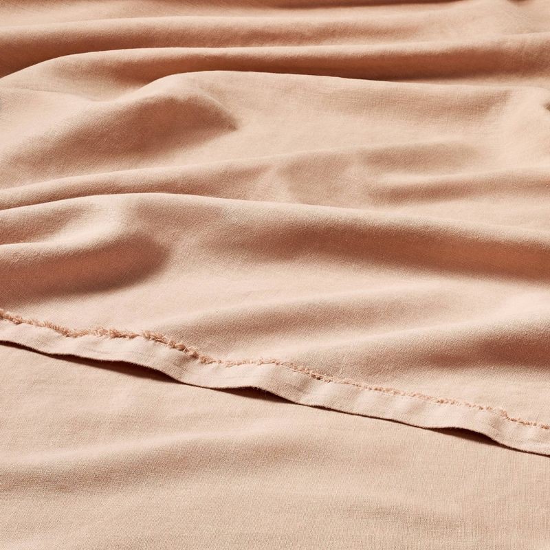 slide 3 of 7, Full 100% Linen Sheet Set Light Adobe Clay - Casaluna™, 1 ct