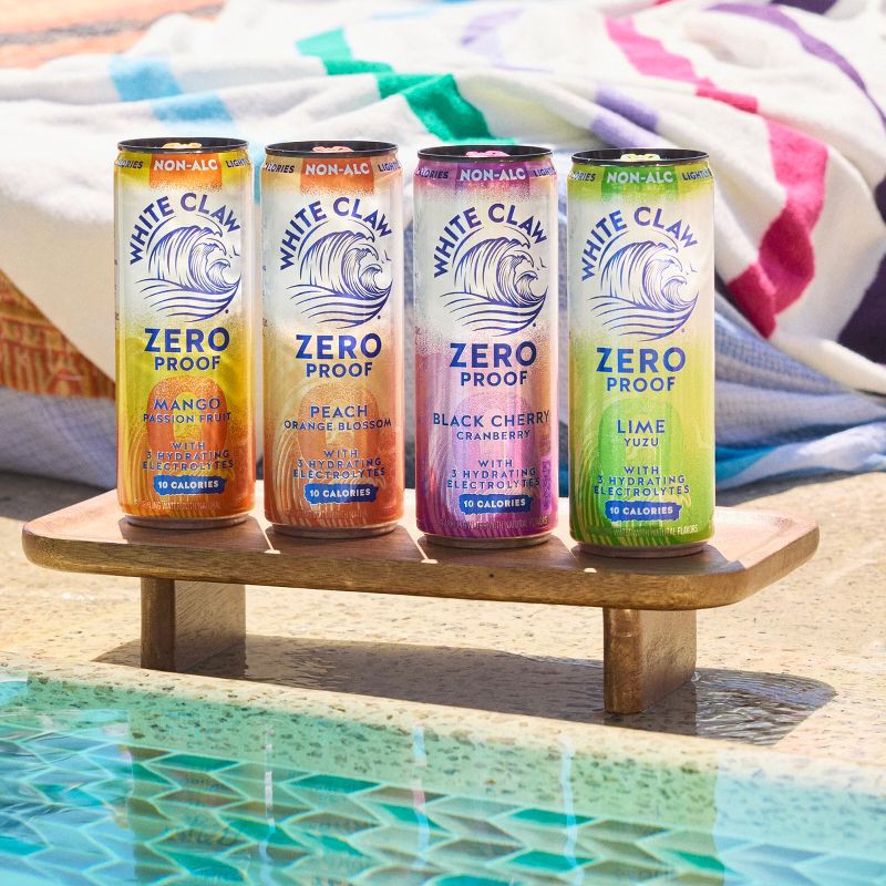 slide 6 of 14, White Claw Hard Seltzer White Claw Zero Proof Variety Pack - 12pk/12 fl oz Cans, 12 ct; 12 fl oz