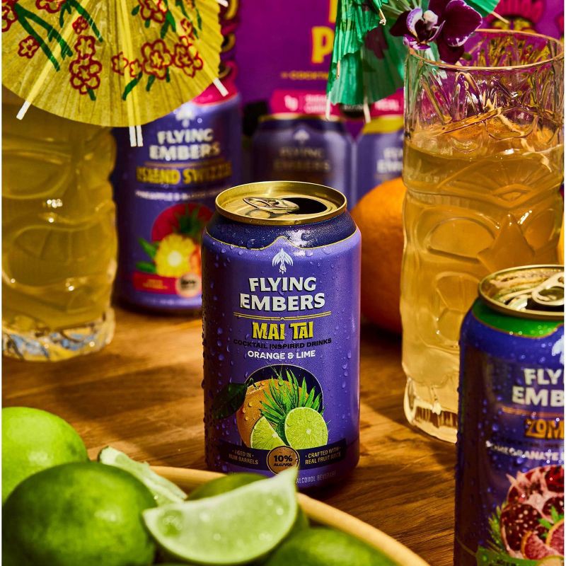 slide 3 of 3, Flying Embers Tiki 10% Variety - 6pk/12 fl oz Cans, 6 ct; 12 fl oz