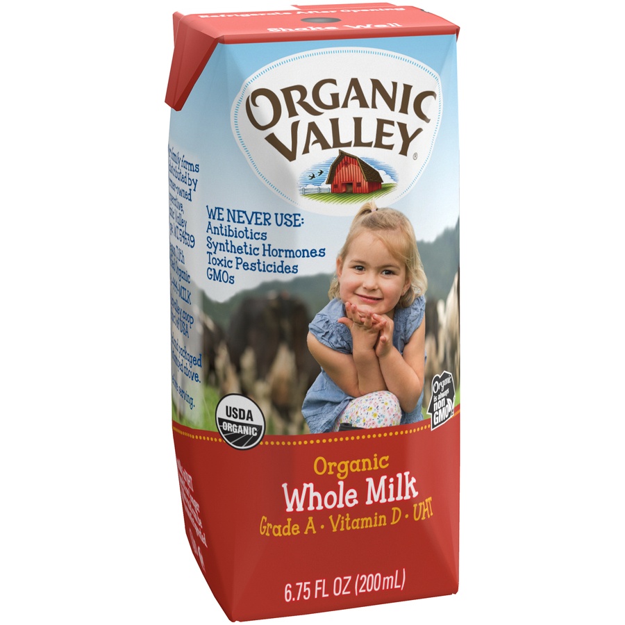 slide 6 of 6, Organic Valley Organic Whole Milk 6.75 Fl. Oz. Carton, 6.75 fl oz