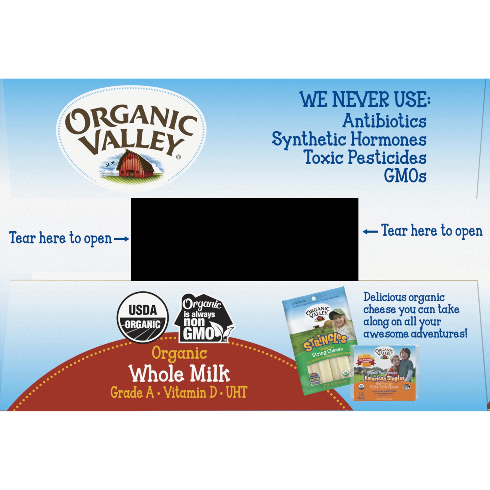 slide 5 of 6, Organic Valley Milk, Whole, Organic, 12 Pack, 12 ct