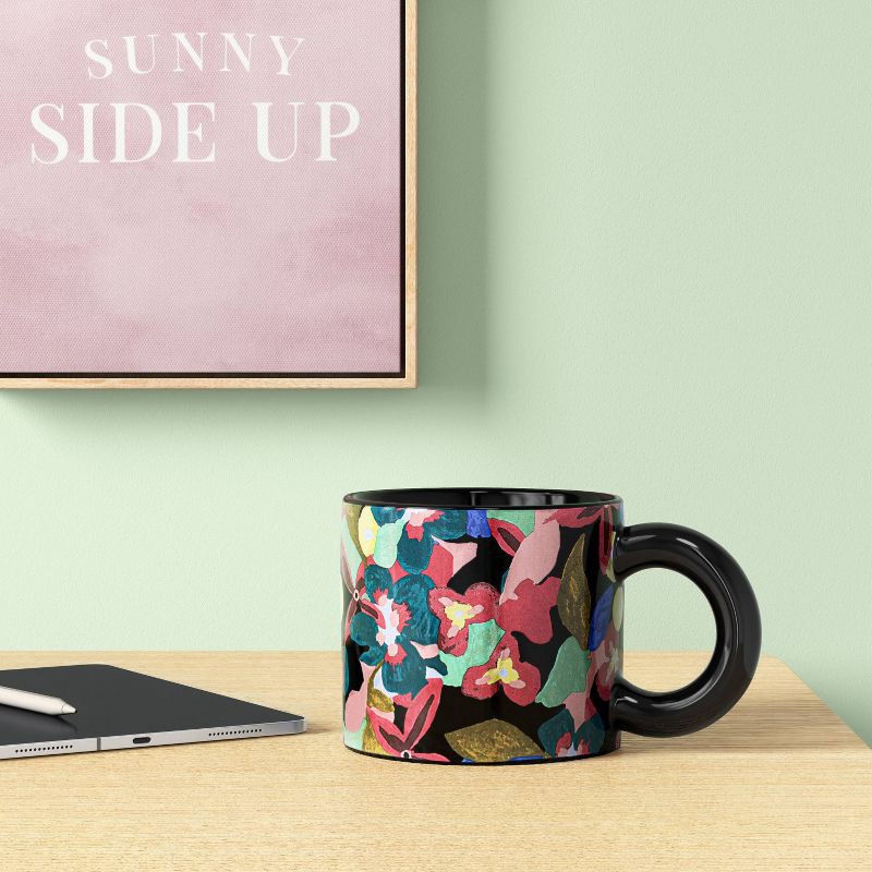 slide 2 of 3, 16oz Stoneware Vintage Floral Print Mug - Room Essentials™, 16 oz