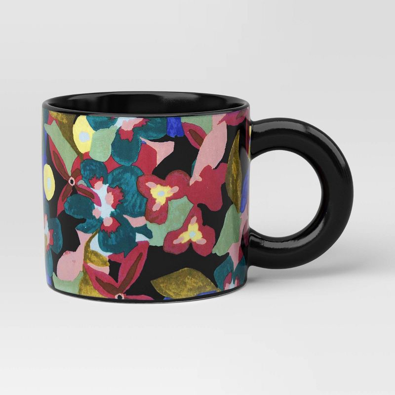 slide 1 of 3, 16oz Stoneware Vintage Floral Print Mug - Room Essentials™, 16 oz