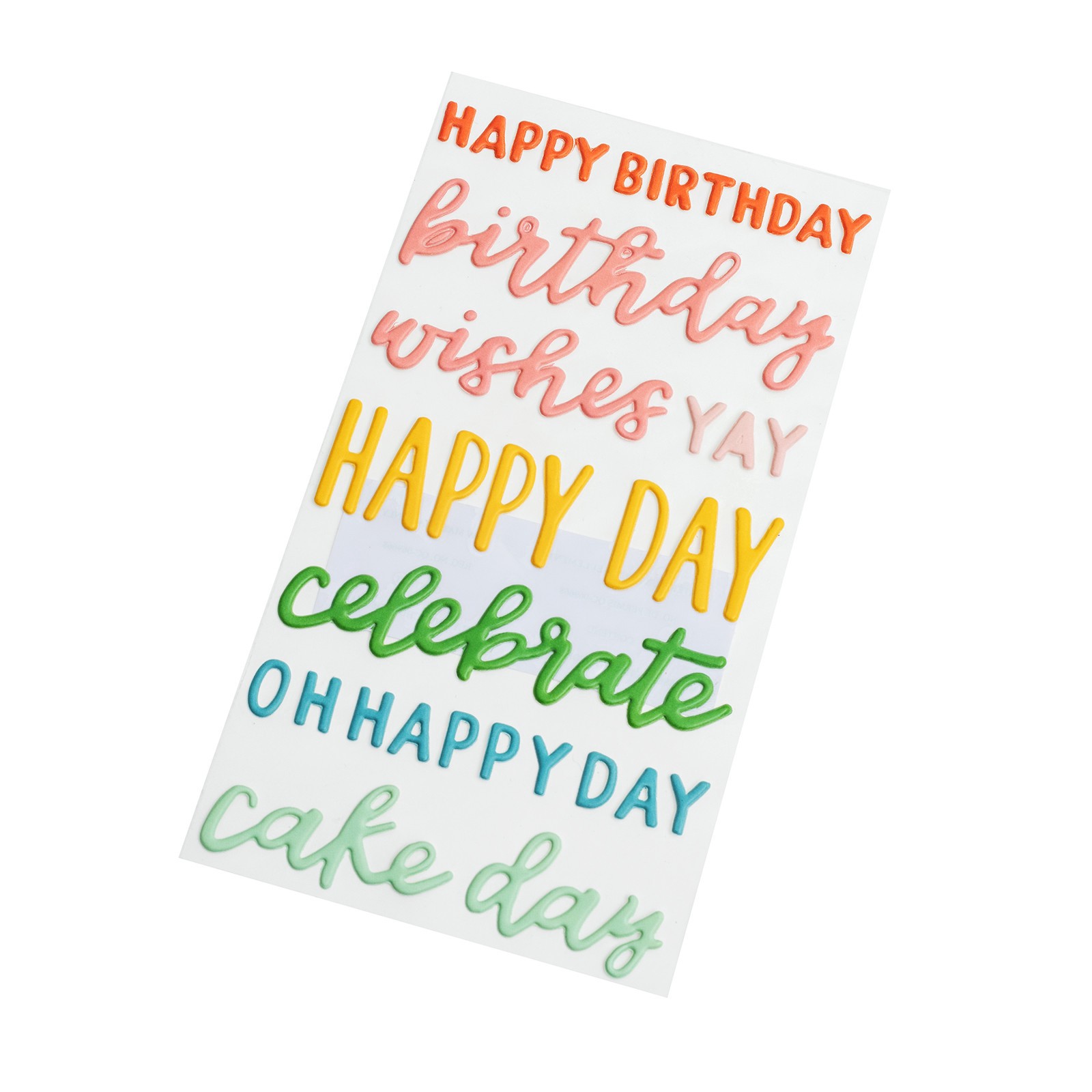slide 3 of 3, Birthday Wishes Stickers By Recollections, 3.75 in x 6.75 in