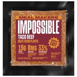 Impossible Taco Beef Meat From Plants Gluten Free Meal Makers - 8oz