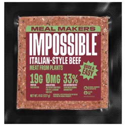 Impossible Italian-Style Beef Meat From Plants Gluten Free Meal Makers - 8oz