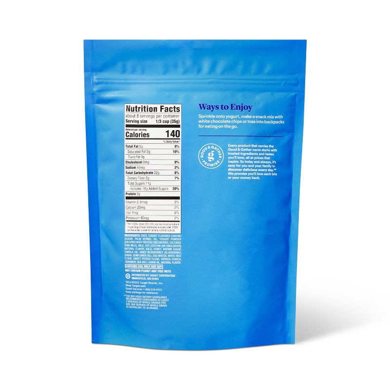 slide 2 of 3, Drizzled Lemon Blueberry Granola Clusters - 10oz - Good & Gather™, 10 oz