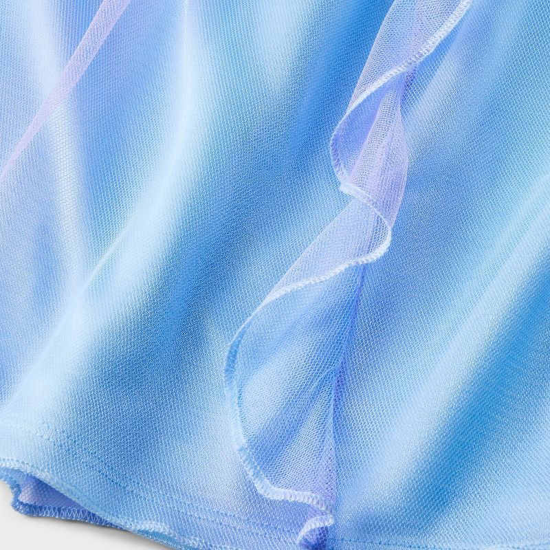 slide 4 of 4, Toddler Girls' Frozen Elsa NightGown - Blue 5T: Polyester, Lightweight, Crew Neck, Short Sleeve, Machine Washable, 1 ct