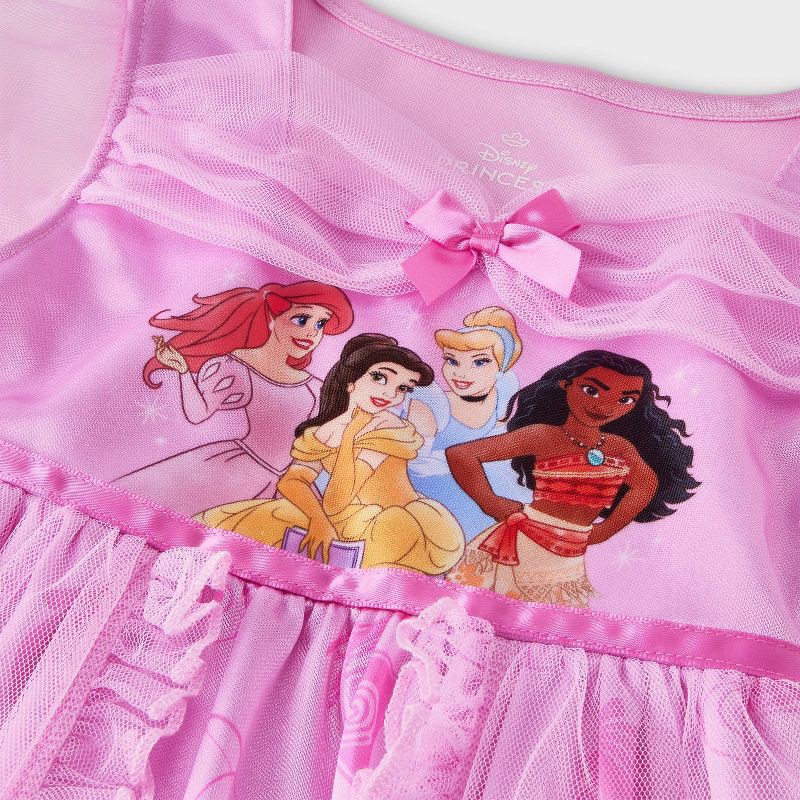 slide 3 of 4, Toddler Girls' Disney Princess NightGown - Pink 4T, 1 ct