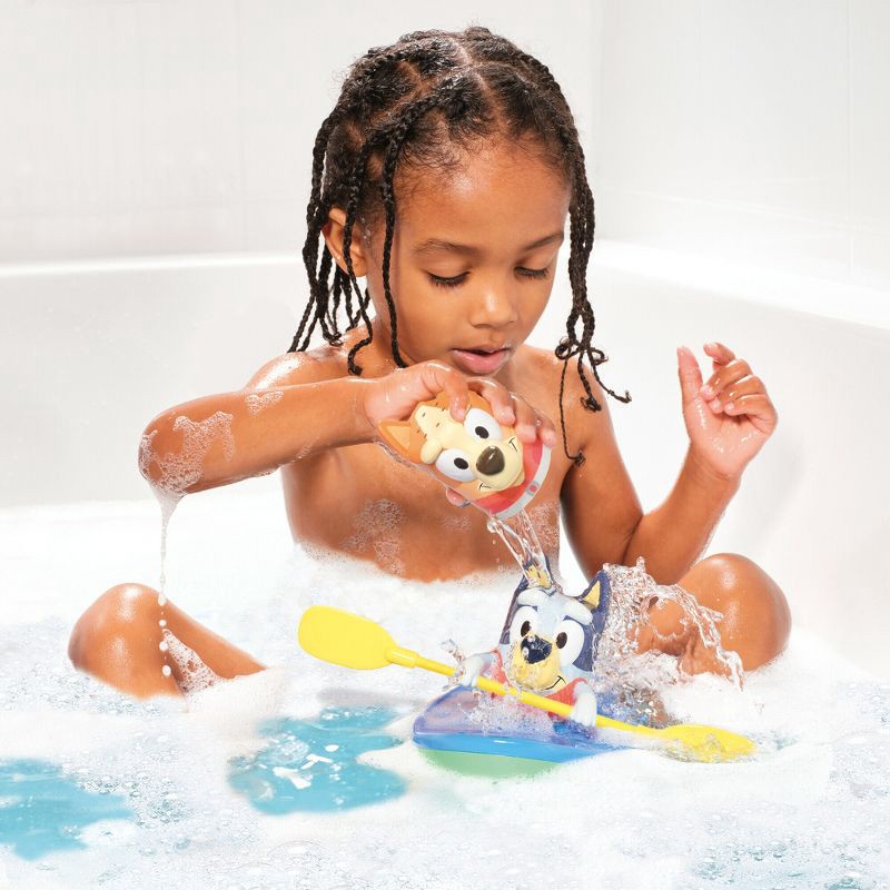 slide 3 of 6, Bluey TOMY Toomies Pull and Go Canoe Bath Toy, 1 ct