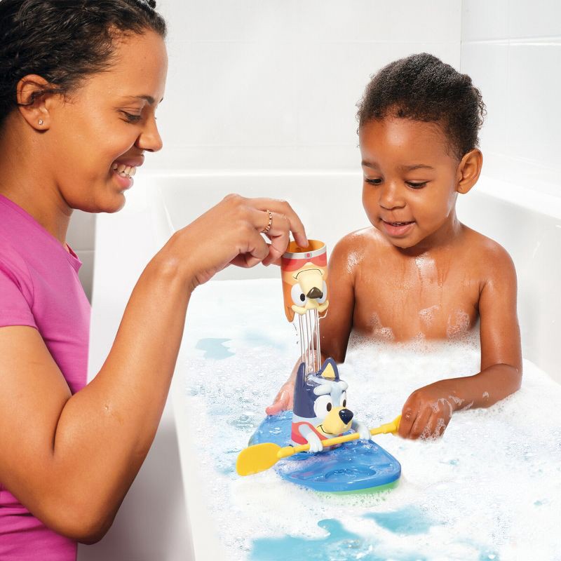 slide 5 of 6, Bluey TOMY Toomies Pull and Go Canoe Bath Toy, 1 ct