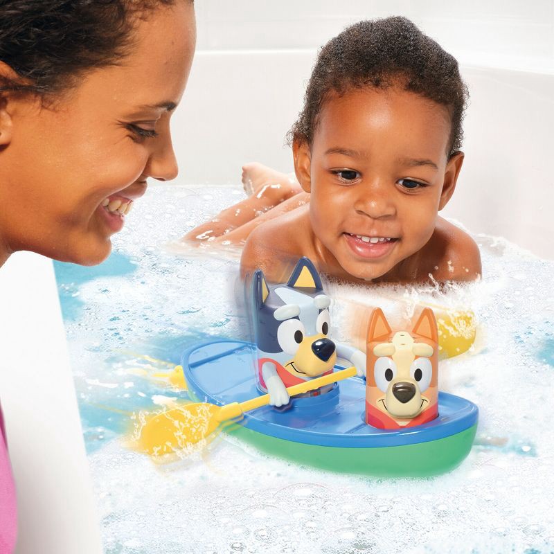 slide 6 of 6, Bluey TOMY Toomies Pull and Go Canoe Bath Toy, 1 ct