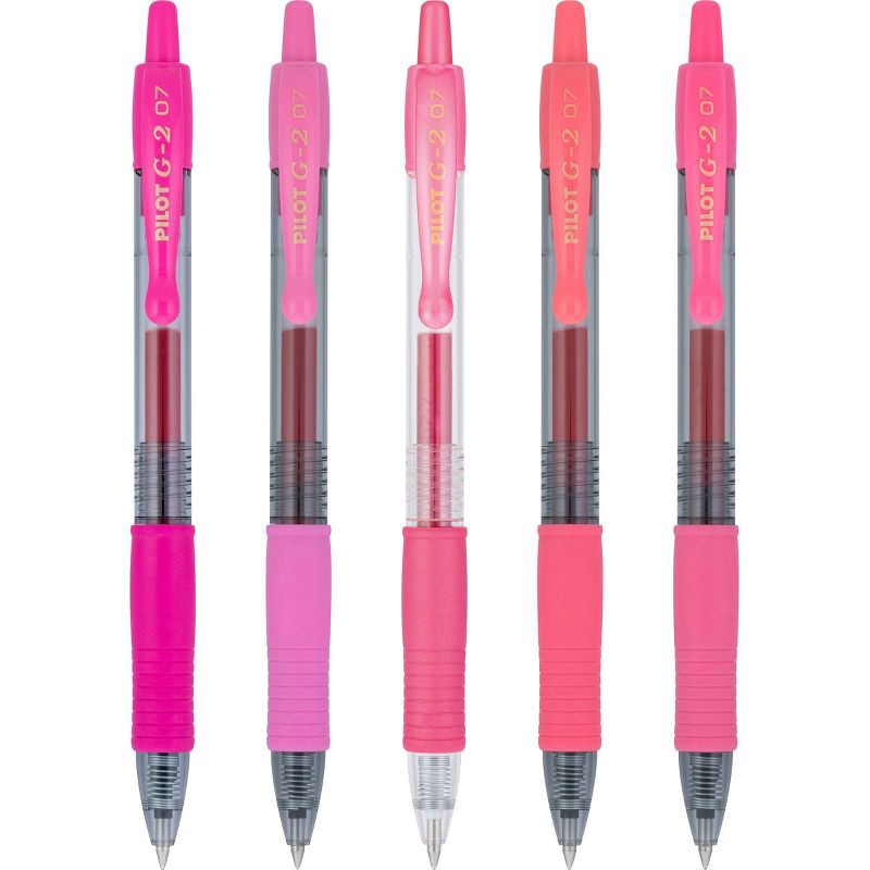 slide 6 of 7, G2 Gel Pilot 5pk G2 Boost Gel Pens Fine Point 0.7mm Assorted Pink Ink, 5 ct