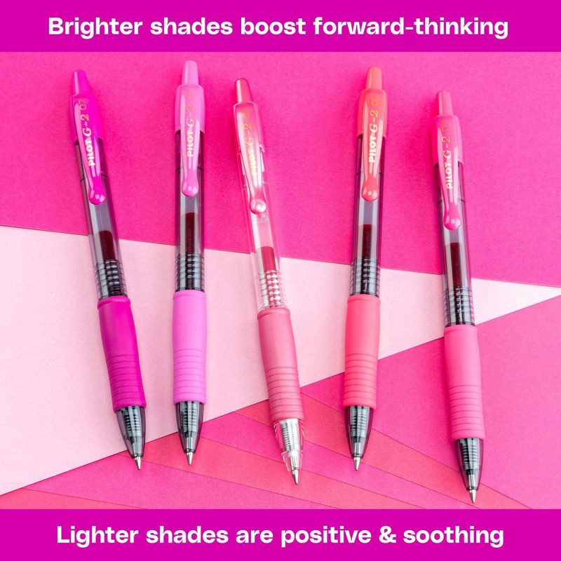 slide 4 of 7, G2 Gel Pilot 5pk G2 Boost Gel Pens Fine Point 0.7mm Assorted Pink Ink, 5 ct