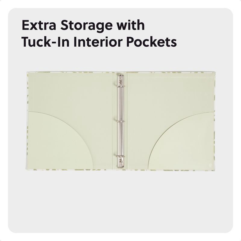 slide 4 of 6, U Brands 1" Linen Ring Binder Refined Roots, 1 ct