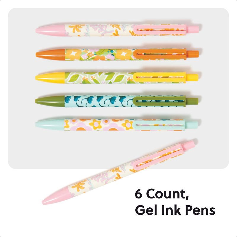 slide 3 of 5, U Brands 6ct Laguna Gel Ink Pens Saccharine Fields, 6 ct