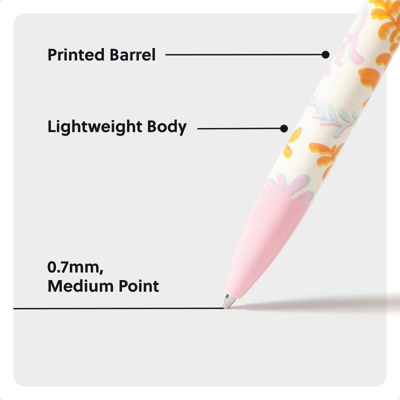 slide 4 of 5, U Brands 6ct Laguna Gel Ink Pens Saccharine Fields, 6 ct