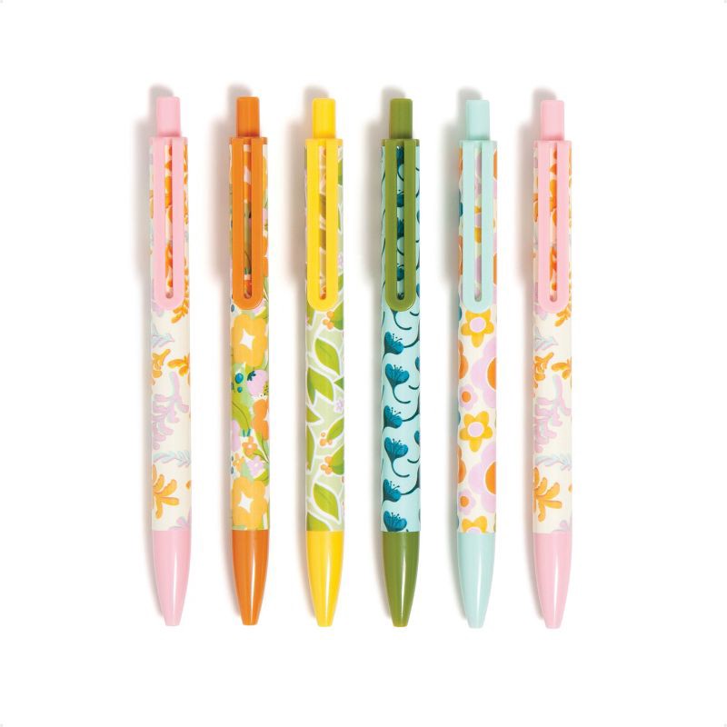 slide 1 of 5, U Brands 6ct Laguna Gel Ink Pens Saccharine Fields, 6 ct