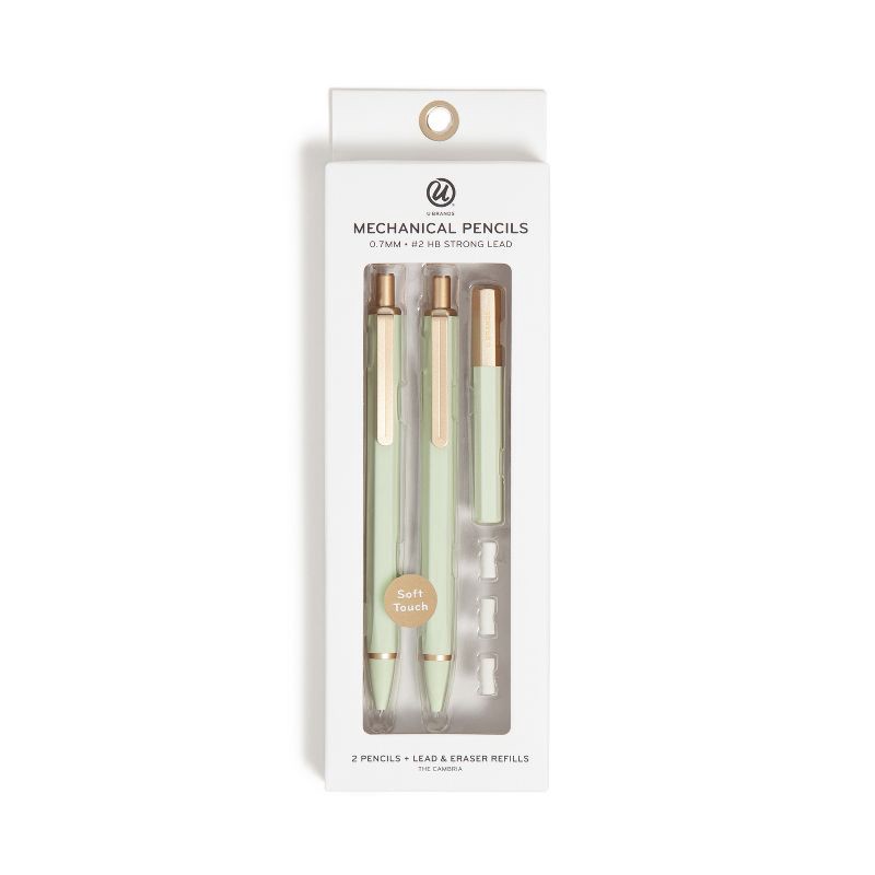 slide 3 of 5, U Brands 2pk Cambria with Refills Soft Touch Olive, 2 ct