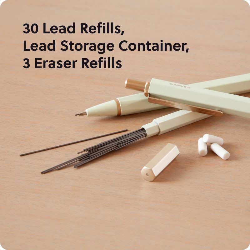 slide 5 of 5, U Brands 2pk Cambria with Refills Soft Touch Olive, 2 ct