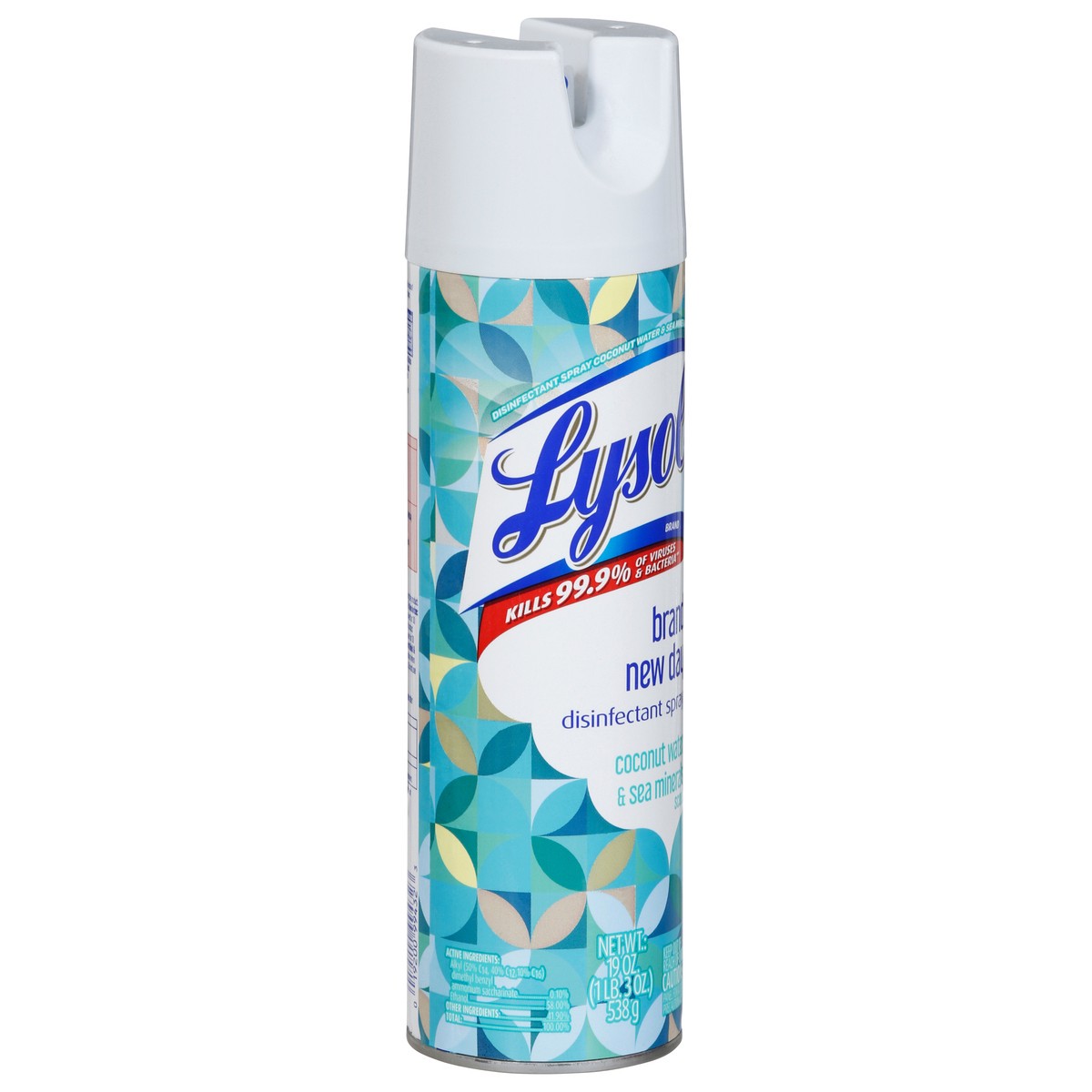 slide 6 of 9, Lysol Brand New Day Coconut Water & Sea Minerals Scent Disinfectant Spray 19 oz, 19 oz